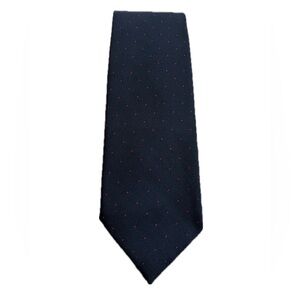 Wembley Dark Blue Tie with Red Accents